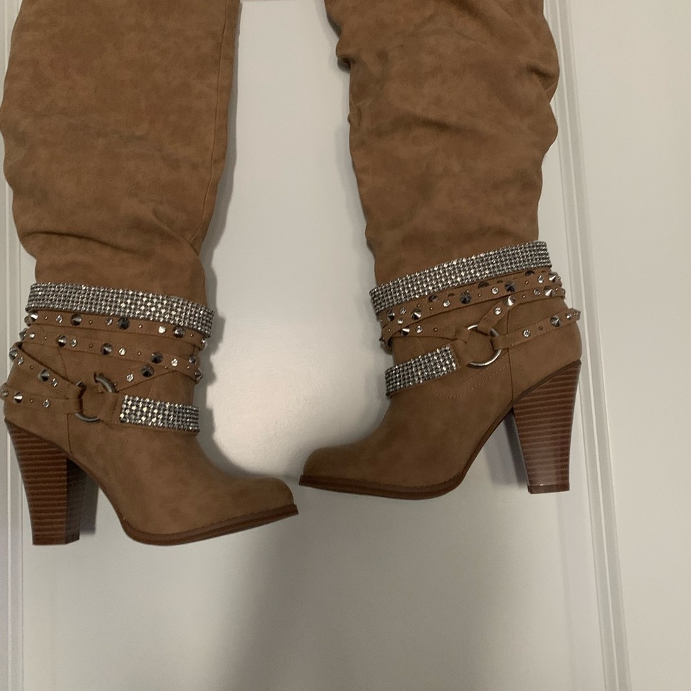 Venus Tan Knee High Boots